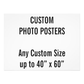 Custom 48" x 36" Photo Poster, up to 40” x 60”