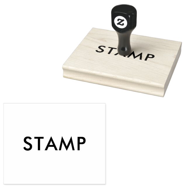 Custom 4.0" x 5.0" Size Rubber Stamp (Stamped)