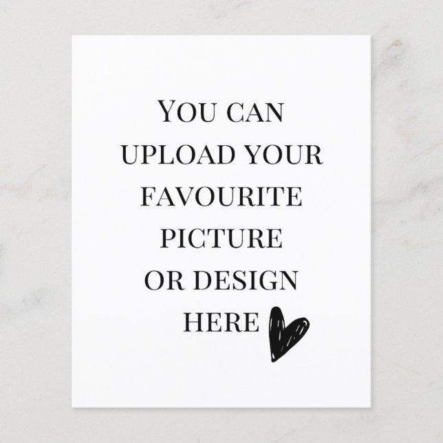 Custom 4.5" x 5.6" medium size  flyer (Front)