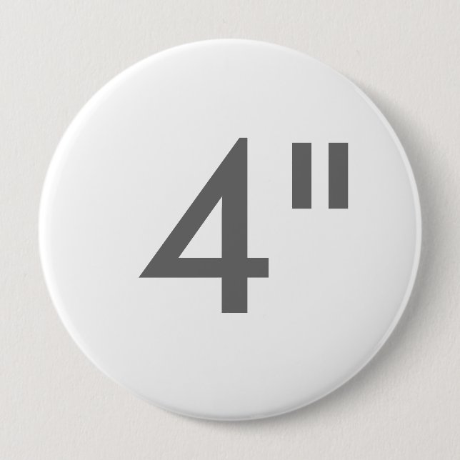Custom 4" Inch Huge Round Badge Blank Template (Front)