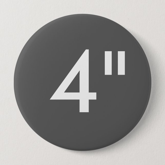 Custom 4" Inch Huge Round Button Blank Template (Front)