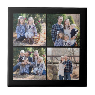 Custom 4 Photo Ceramic Tile