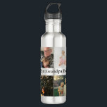 Custom 4 Photo Collage Best Grandpa Ever 710 Ml Water Bottle<br><div class="desc">Custom 4 Photo Collage Best Grandpa Ever stainless steel water bottle</div>
