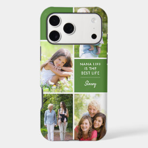 Custom 4 Photo Nana Life is the Best Life Green