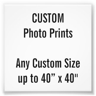 Custom 4” x 4" Photo Print (or any custom size)
