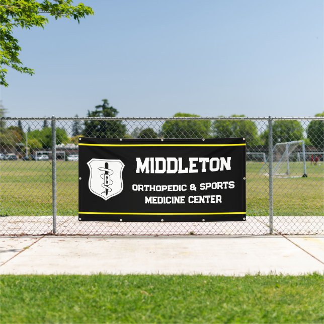 Custom 4 x 8 Outdoor Banner With Your Text & Logo (Insitu)