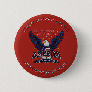 Custom 4th of July Event Buttons Bulk Red