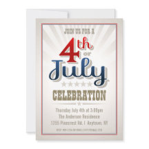 Custom 4th of July Party Invitation