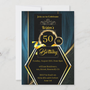Custom 50th birthday Invitation