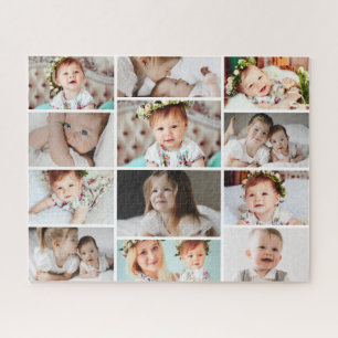 Custom 520 Piece Multi Photo Collage Jigsaw Puzzle