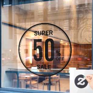 custom 52" Round SUPER SALE Simple Black Store