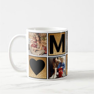 Custom 5 Photo Collage Mug Personalised Gift Idea