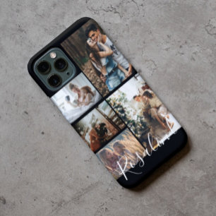 Custom 5 Photos Instagram Collage Signature iPhone 12 Case