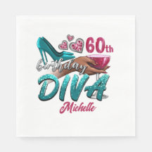 Custom 60th Birthday African American Woman Diva