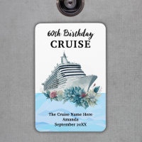 Custom 60th Birthday Cruise Cabin Door