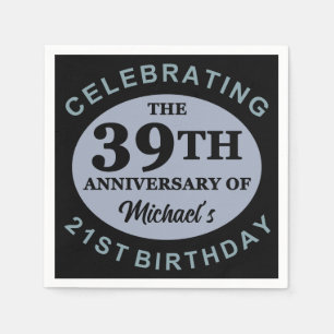 Custom 60th Birthday Humour Napkin