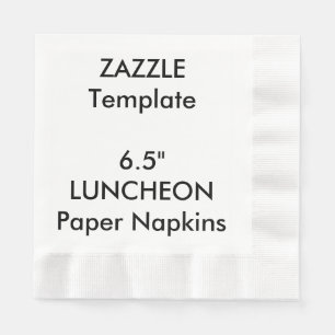 Custom 6.5" LUNCHEON Disposable Paper Napkins