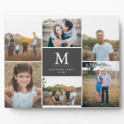 Custom 6 Photo Collage Plaque with Easel