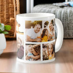 Custom 6 Photo Collage Simple Modern  Coffee Mug<br><div class="desc">Personalised photo gift for any loved one! Pick 6 of your favourite photos and make your own simple yet unique picture collage mug. Great gift for anniversaries,  grandma gift for Mother's Day,  for best friends and sisters!</div>