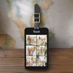 Custom 6 Photo Instagram Personalised Luggage Tag<br><div class="desc">Travel in style with this custom 6-photo luggage tag, perfect for showcasing your favourite memories. Personalise it with up to six of your cherished photos and your name, creating a functional yet meaningful accessory. Made from durable materials, the tag ensures your bags are easily identifiable while adding a touch of...</div>