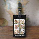 Custom 6 Photo Name Instagram Luggage Tag<br><div class="desc">Travel in style with this custom 6-photo luggage tag, perfect for showcasing your favourite memories. Personalise it with up to six of your cherished photos and your name, creating a functional yet meaningful accessory. Made from durable materials, the tag ensures your bags are easily identifiable while adding a touch of...</div>