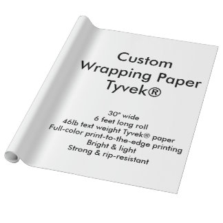 Custom 6' Tyvek® Wrapping Paper Roll