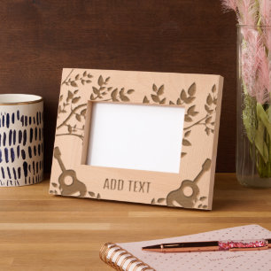 Custom 6" x 4" Landscape, FrameStyle: natural Engr Etched Frames