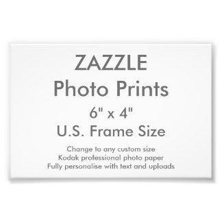 Custom 6" x 4" Photo Print (US Frame Size)