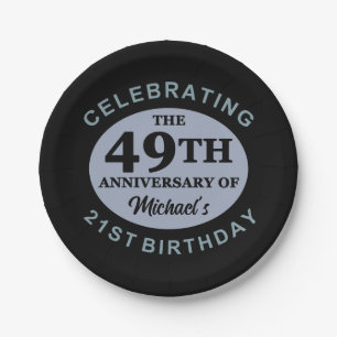 Custom 70th Birthday Humour Paper Plate