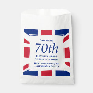 Custom 70th Platinum Jubilee Union Jack Favour Bag