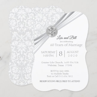 Custom - 75th / 60th Diamond Anniversary Design Invitation