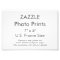 Custom 7" x 5" Photo Print (US Frame Size)