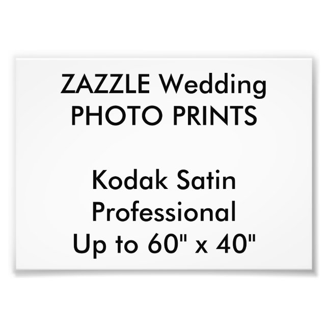 Custom 7" x 5" Professional Photo Prints (Front)