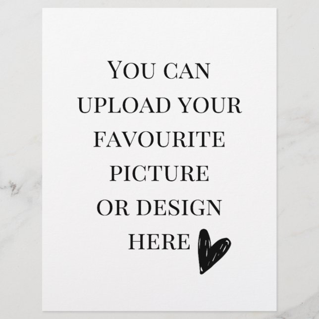 Custom 8.5" x 11" flyer (Front)