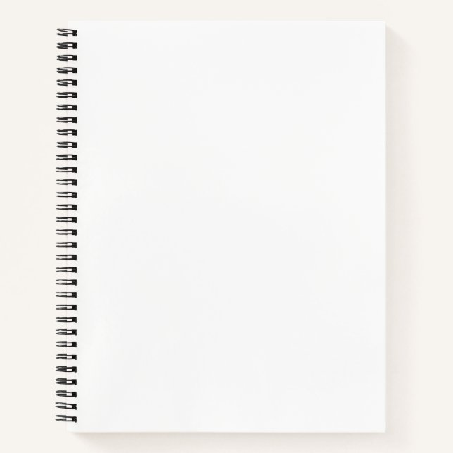 Custom 8.5" x 11" Spiral Notebook (Front)