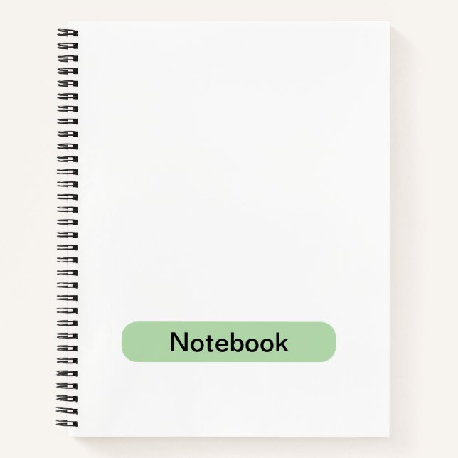 Custom 8.5" x 11" Spiral Notebook (Front)