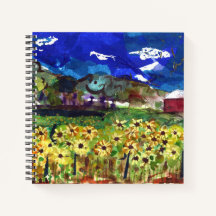 Custom 8.5" x 8.5" Spiral Notebook
