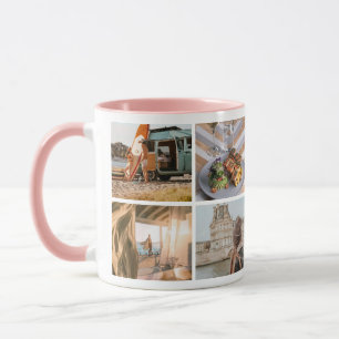 Custom 8 Photo Collage Keepsake Mug
