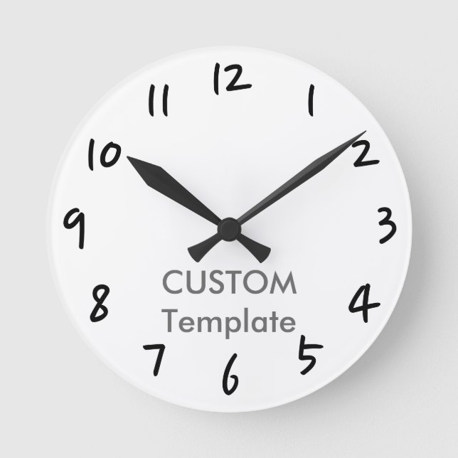 Custom 8" ROUND Wall Clock SYMBOL 2 (Front)