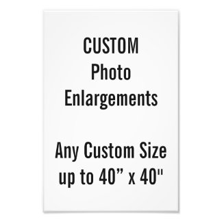 Custom 8"x12" Photo Enlargement up to 40”x40"