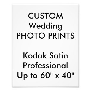 Custom 8" x 10" Professional Photo Prints