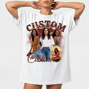 Custom 90s Bootleg Rap Photo Collage, 90s Vintage  T-Shirt