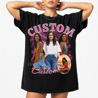 Custom 90s Bootleg Rap Photo Collage, 90s Vintage T-Shirt