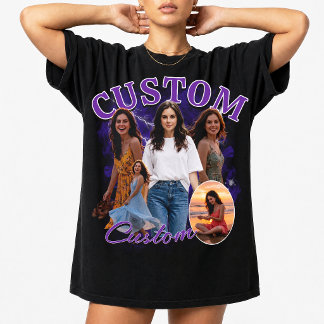 Custom 90s Bootleg Rap Photo Collage, 90s Vintage T-Shirt