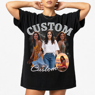Custom 90s Bootleg Rap Photo Collage, 90s Vintage T-Shirt