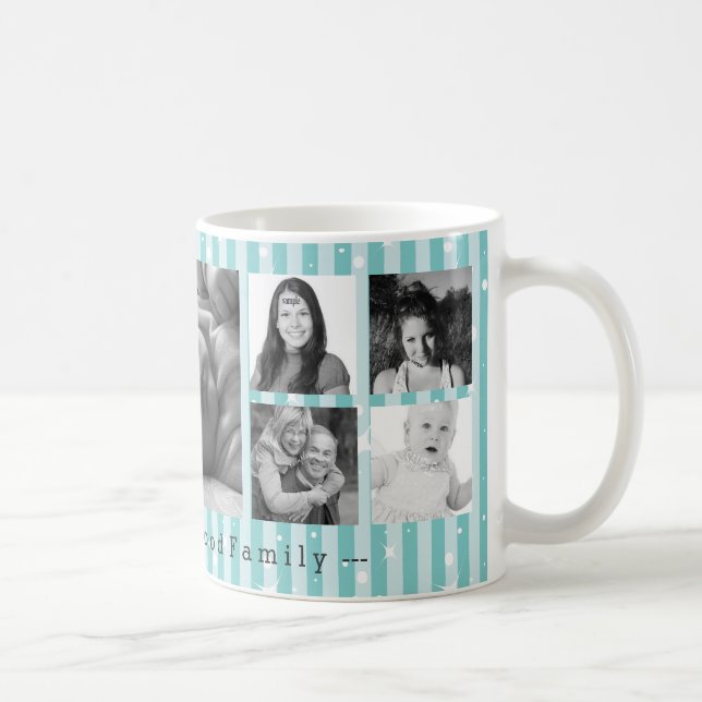 Custom 9 Instagram Photo Collage Coffee Mug (Right)