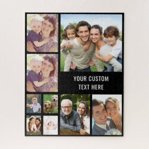 Custom 9 Photo Collage Jigsaw Puzzle