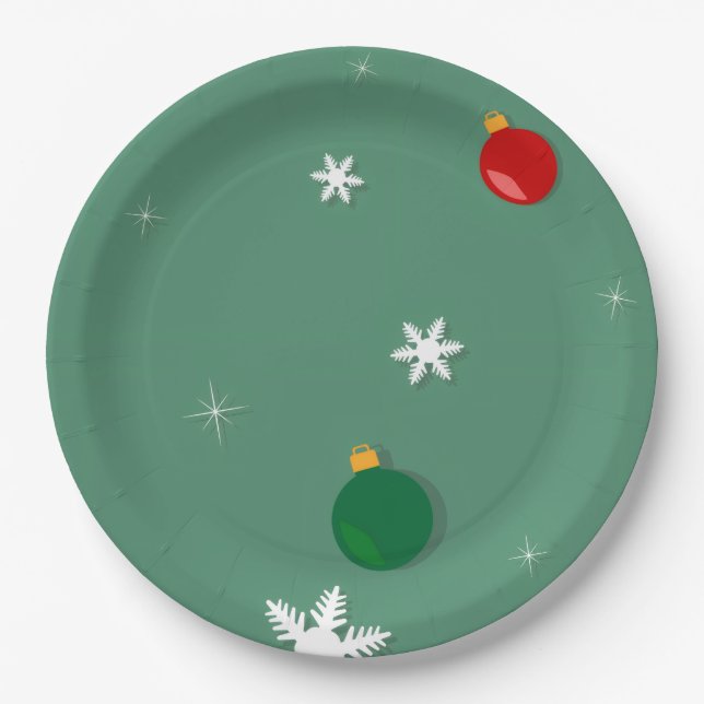 Custom 9" Round Baby Shower Plates (Front)