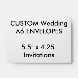 Custom A6 Envelopes 5.5"x4.25" Invitations