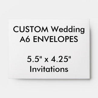 Custom A6 Envelopes 5.5" x 4.25" Invitations